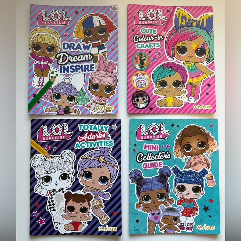 L.O.L. Surprise! 4 Colouring Book Set